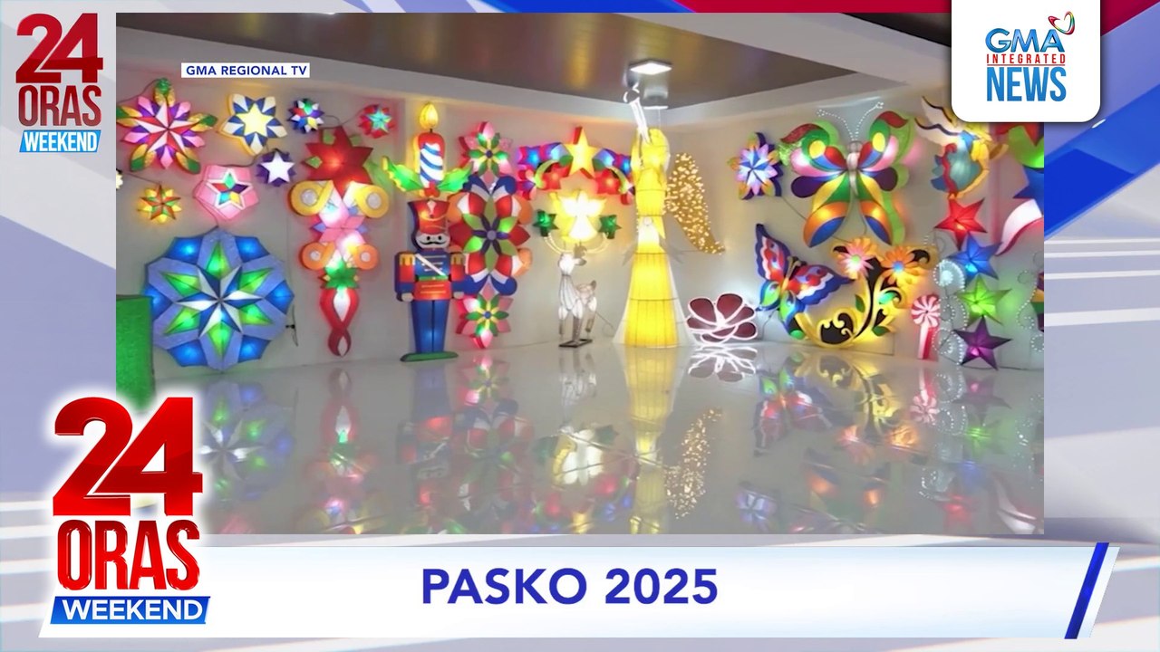 Parol na gawa sa tela at sequins, patok ngayon sa Christmas Capital na San Fernando | 24 Oras Weekend