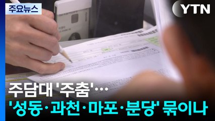 주담대 '주춤'...'성동·과천·마포·분당' 규제지역 묶이나 / YTN