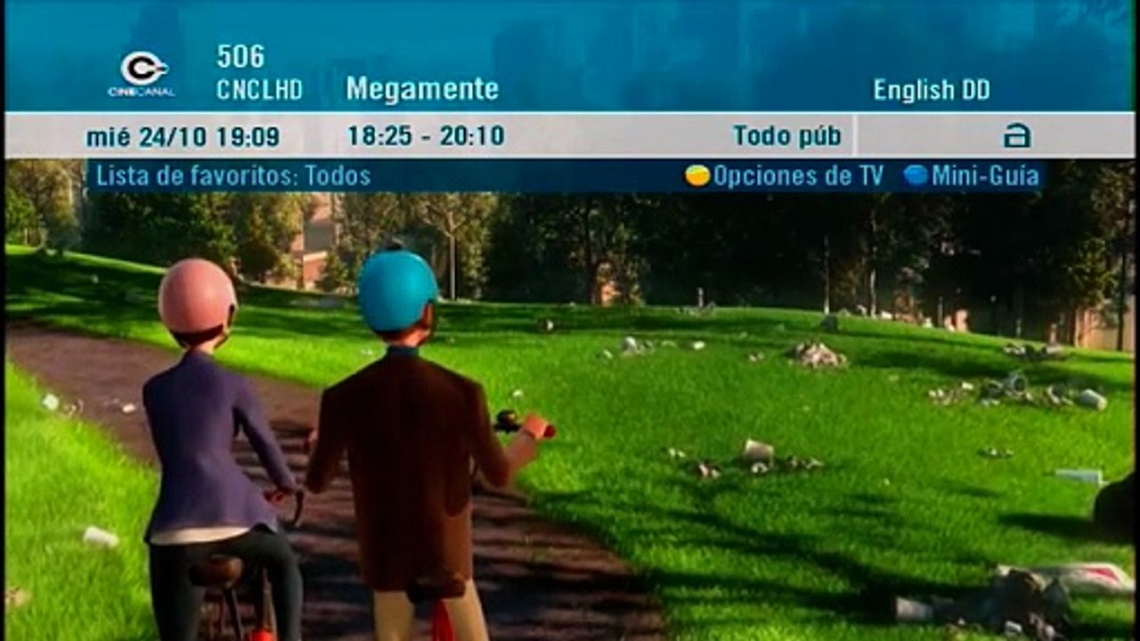 Zapping DirecTV Argentina - 25/10/2012