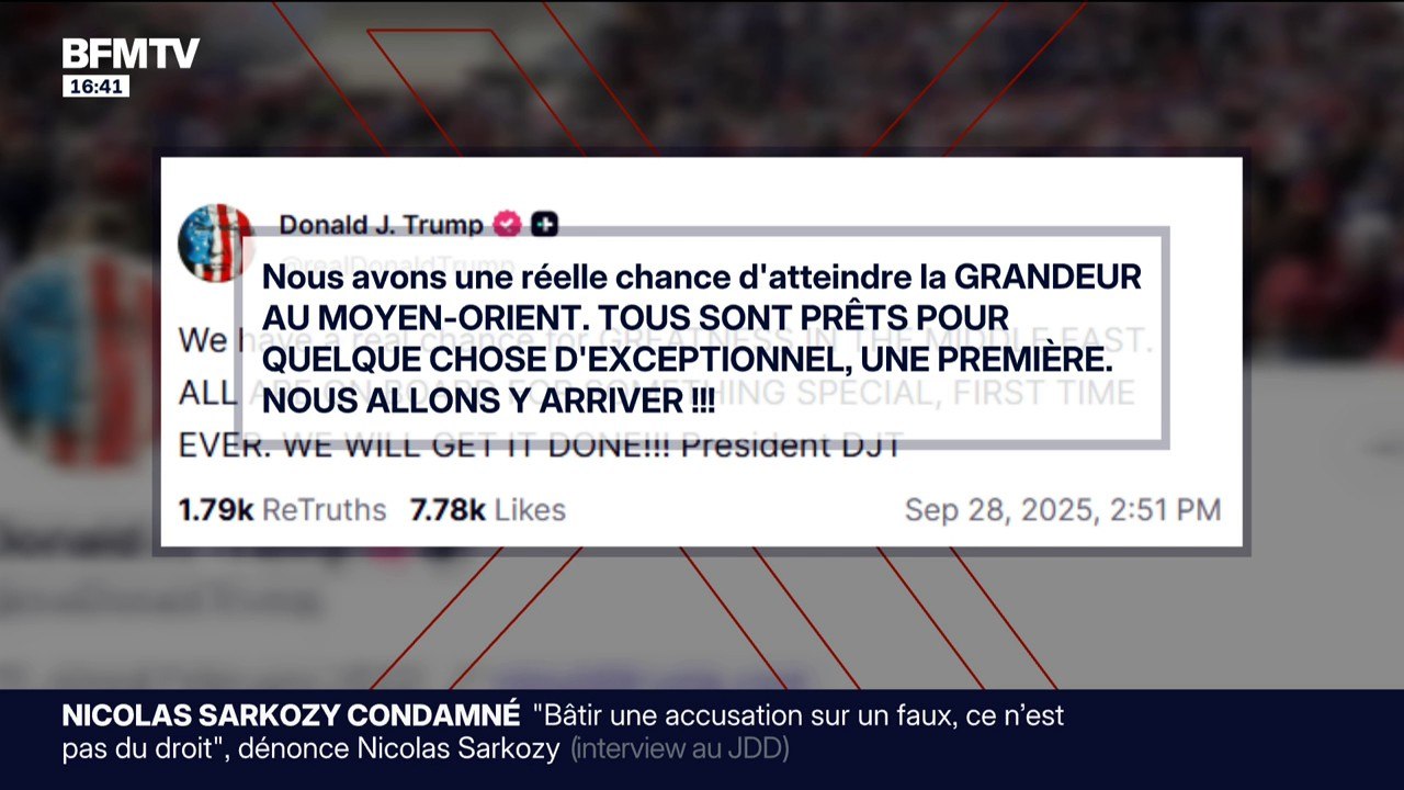 Guerre à Gaza: Donald Trump annonce "quelque chose de spécial" dans les négociations au Moyen-Orient