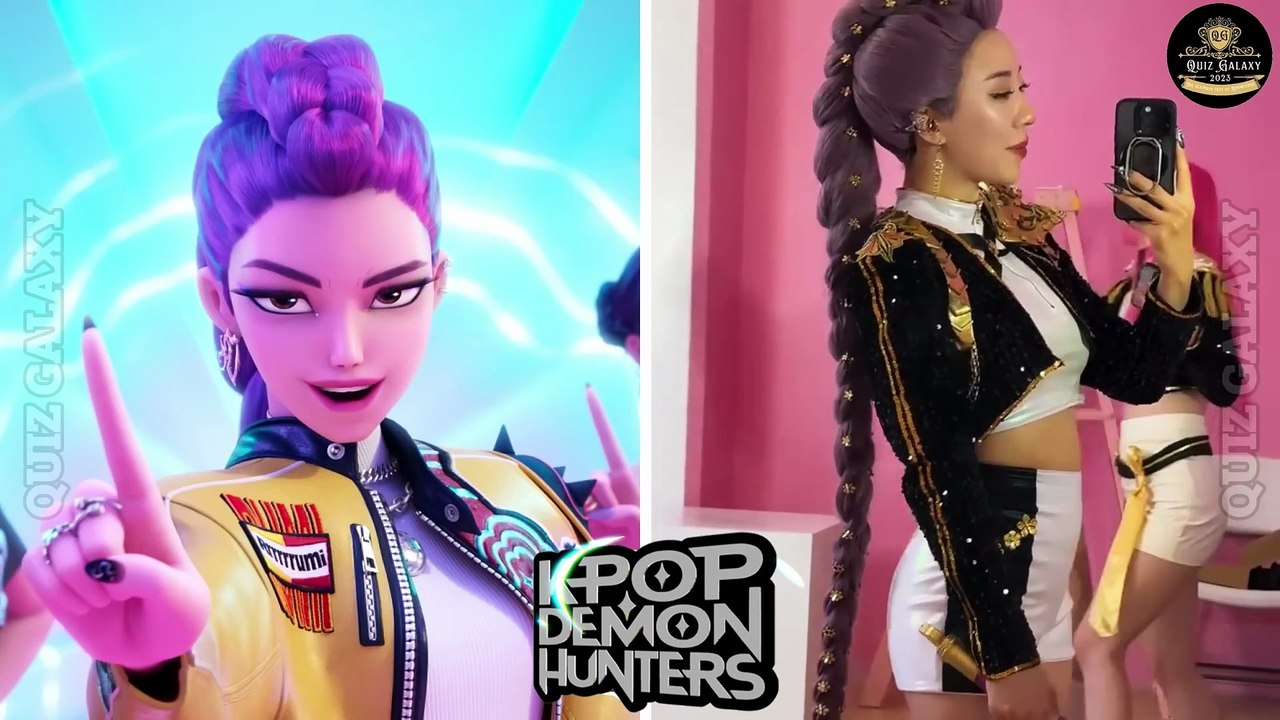 KPop Demon Hunters ANIME Transformation🤩|Guess the Voice Quiz &TIKTOK REAL VERSION🎶 Rumi, Zoey, Mira