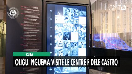 Cuba  Oligui Nguema visite le centre Fidèle Castr
