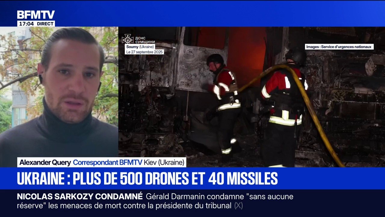 Frappes russes en Ukraine: plus de 500 drones et 40 missiles ont été lancés contre Kiev