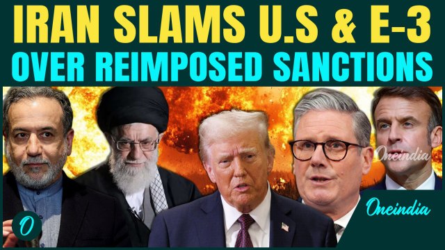 Iran BLASTS U.S & E-3 Nations| Araghchi terms sanctions ‘Null & Void’, warns of action| All-Out War