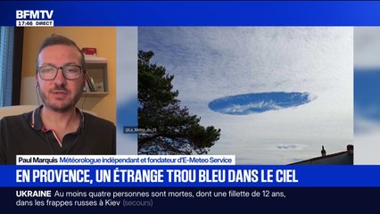 Qu'est-ce que cet étrange trou bleu observé dans le ciel en Provence?