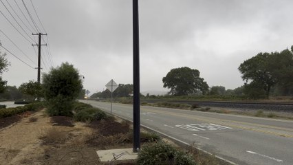 UP 5947 Leads Westbound Manifest Train Rolling Through Beaumont CA.