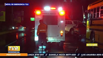Múltiples accidentes de tránsito se registraron la noche del sábado en Tegucigalpa