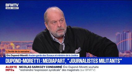 "C'est scandaleux": Éric Dupond-Moretti réagit aux propos de Manon Aubry et de Ian Brossat après la condamnation de Nicolas Sarkozy