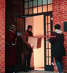 A homeless man and a white collar worker