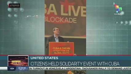 United States | Citizens held solidarity event with Cuba