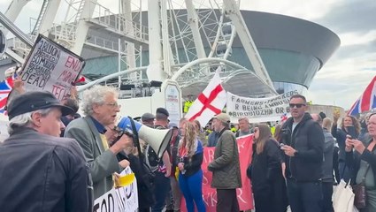 ‘No to Digital ID’ protests held near Labour Party conference in Liverpool