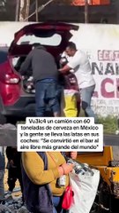 se vuelca un camion en Mexico
