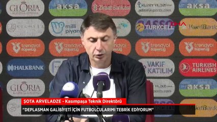 Şota Arveladze'den deplasman galibiyeti için oyuncularına tebrik