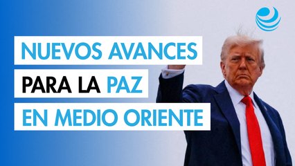 Trump insinúa un avance en las negociaciones para la paz en Medio Oriente