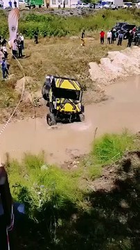 Russian Off-Road Jeep Fails River Crossing | Epic Flip Into Water