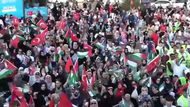 Kilis’te Sumud Filosu için dev miting