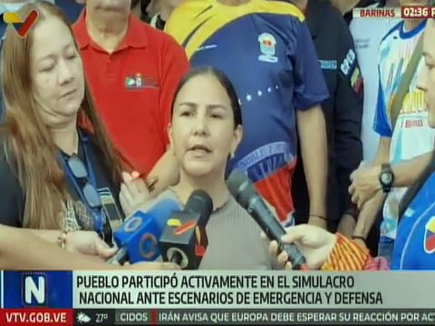 Pueblo barinés participó activamente en el Simulacro Nacional de Protección Civil