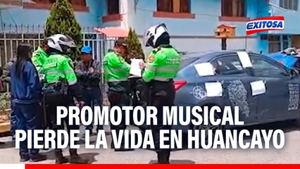 Huancayo: Promotor musical pierde la vida
