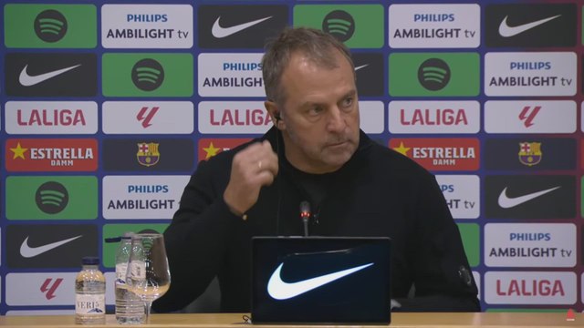 Flick press conference after FC Barcelona vs. Real Sociedad