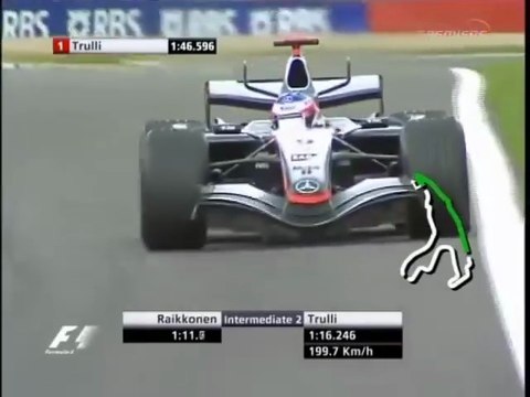 F1 – Kimi Räikkönen (McLaren Mercedes V10) lap in qualifying – Belgium 2005