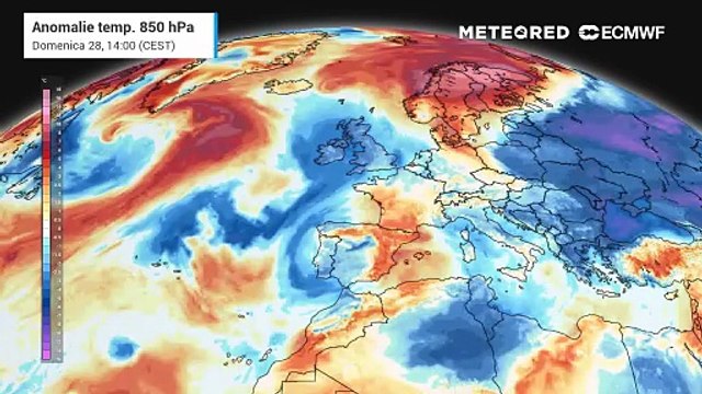 Massa di aria di estrazione siberiana in arrivo sull'Italia