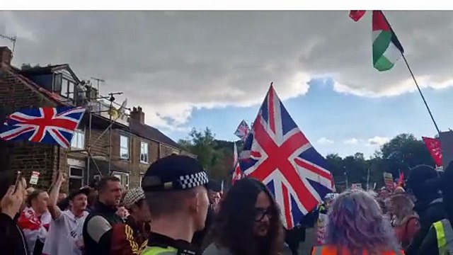Chesterfield protest: Police close major road as crowds gather in front of Chesterfield hotel housing asylum seekers