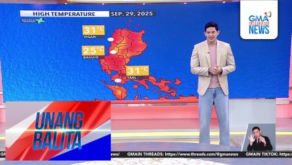 Weather update as of 6:04 AM (September 29, 2025) | Unang Balita