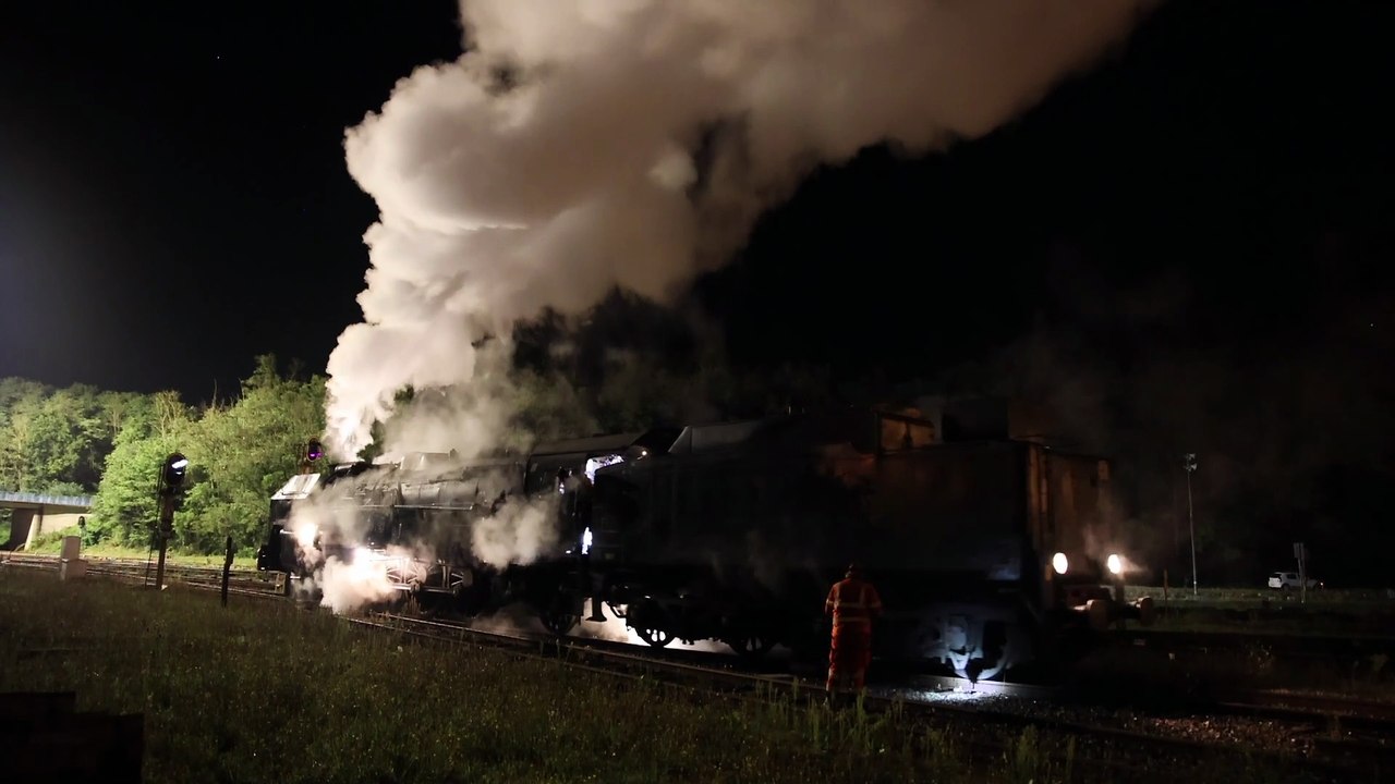 LE CREUSOT : Retour au ralenti pour la locomotive à vapeur 241P17
