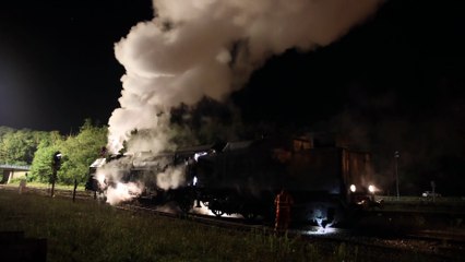LE CREUSOT : Retour au ralenti pour la locomotive à vapeur 241P17