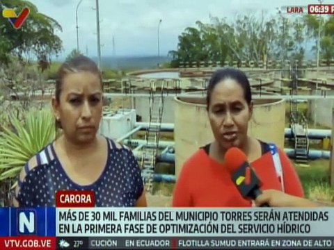 140 mil habitantes son favorecidas con la primera fase de optimización del servicio hídrico en Lara