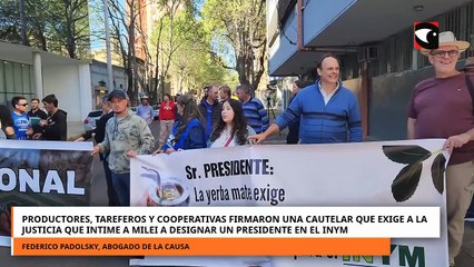 PRODUCTORES, TAREFEFEROS FIRMARON UNA CAUTELAR QUE EXIGE A LA JUSTICIA QUE INTIME A MILEI