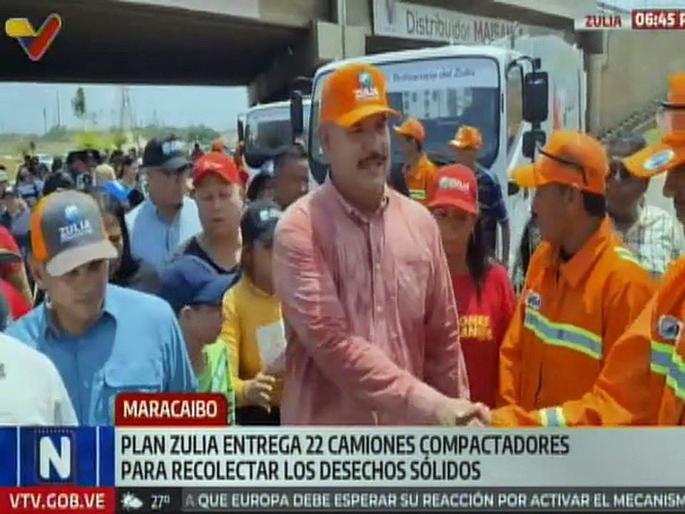 Gobierno del Zulia entregó 22 camiones compactadores para recolectar desechos sólidos en Maracaibo