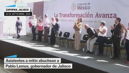 Abuchean a Pablo Lemus, Gobernador de Jalisco