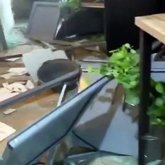 فيديو مؤثّر لانهيار مبنى أغاني أغاني وتدميره بسبب انفجار بيروت