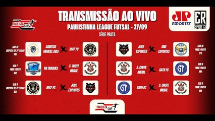 AO VIVO | Paulistinha League Futsal | Série Prata - Sub - 7 ao Sub - 10