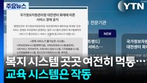 복지·보건 시스템 곳곳 여전히 먹통...교육 시스템은 작동 / YTN