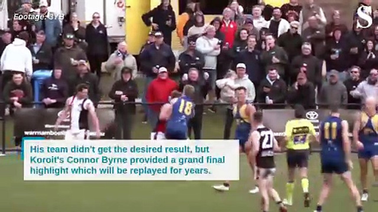 Koroit's Connor Byrne's grand final hanger