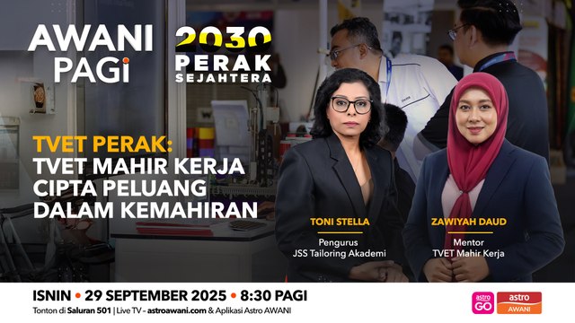AWANI Pagi: TVET Perak: TVET mahir kerja cipta peluang dalam kemahiran