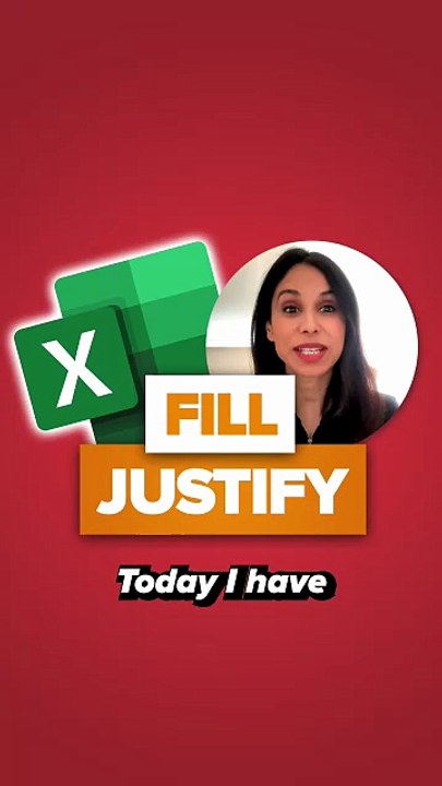 Write in one cell and quickly wrap (Justify) the text over multiple rows in Excel #shorts