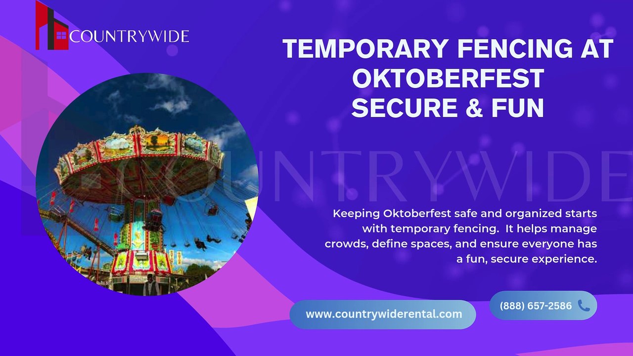 Countrywide Rental's Temporary Fencing at Oktoberfest Secure & Fun