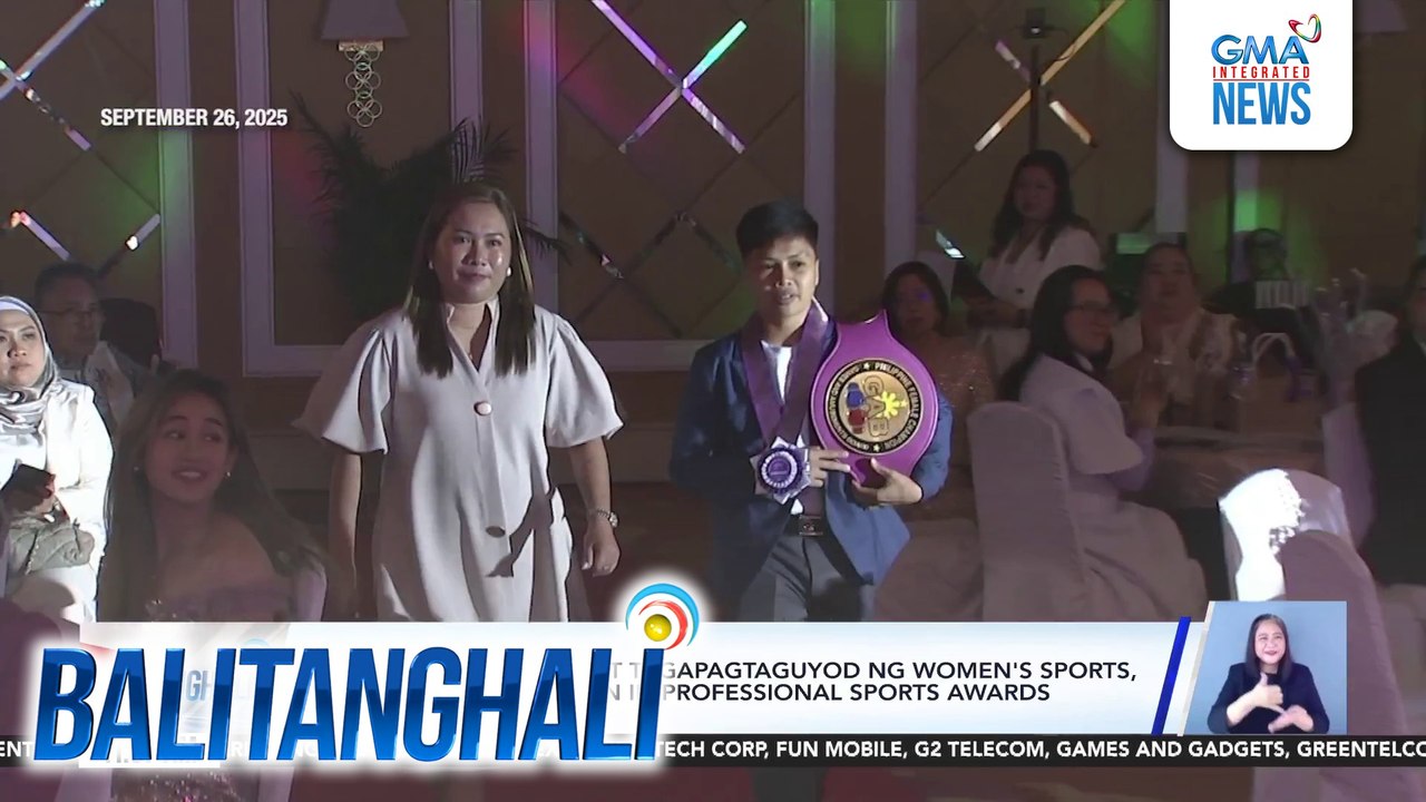 Ilang atletang Pinay at tagapagtaguyod ng women's sports, kinilala sa 2025 Women in Professional Sports Awards | Balitanghali