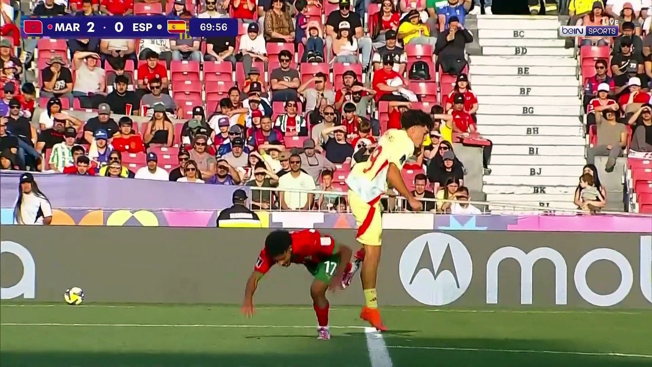 الشوط الثاني مباراة المغرب 2-0 واسبانيا كأس العالم للشباب 28-9-2025