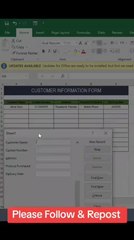 Data entry in ms excel