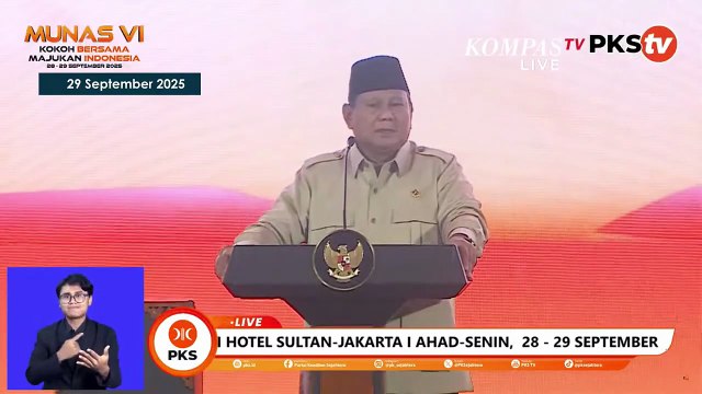 Di Munas PKS, Prabowo Akui Ada Kekurangan dalam Program MBG