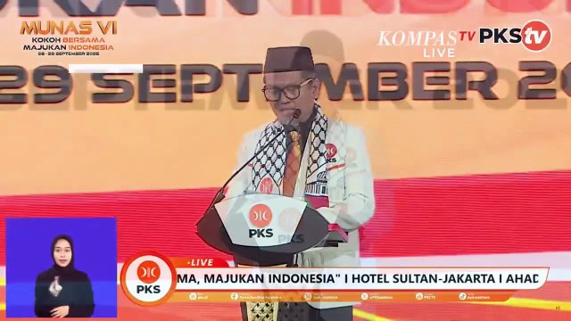 [FULL] Presiden PKS Puji Pidato Prabowo di Sidang Umum PBB saat Munas ke-VI