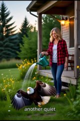 This woman found an injured eagle in her backyard and then this happened Hashtags: #EagleRescue #Wildlife #Heartwarming #AnimalLovers #ViralShorts #NatureMagic #RescueStory #BirdsOfPrey #FeelGood #ExclusiveContent