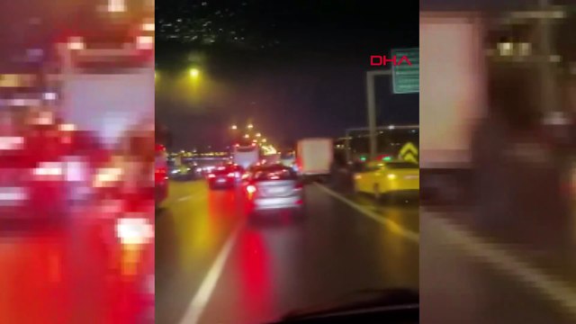 TEM Otoyolu'nda zincirleme kaza! 17 araç kazaya karıştı