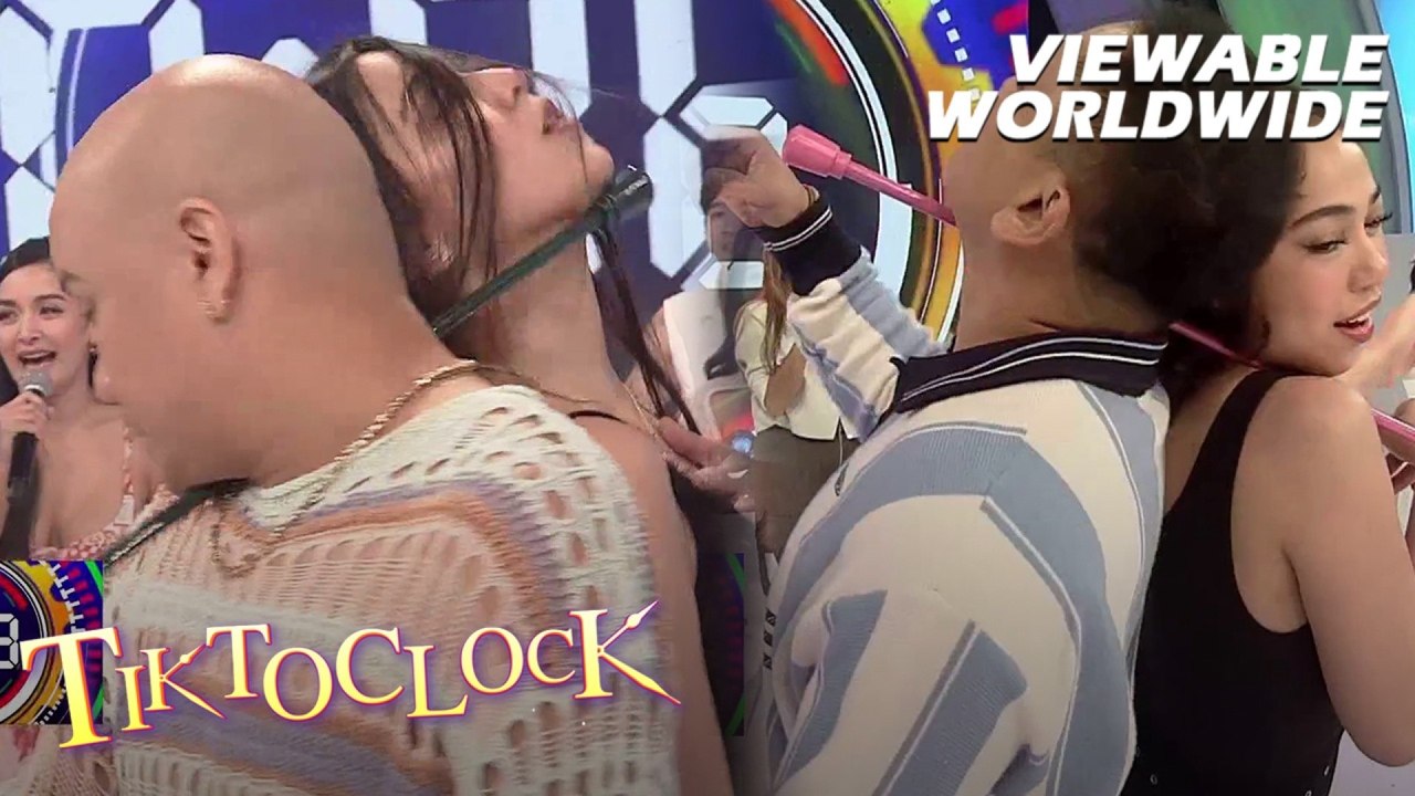 TiktoClock: Bryce Eusebio, Mariane Osabel, Hannah Precillas, at Wacky Kiray, nagkiskisan ng leeg!
