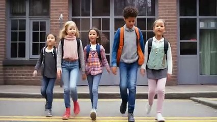 Firefly kids going to home from school 411224