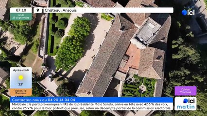 29/09/2025 - ici matin par ici Vaucluse en vidéo